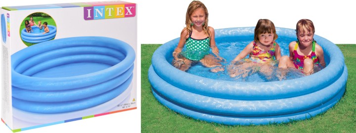 Kids Pool Crystal Blue 168X38Cm -  Swimming Pool Summer Activities