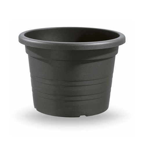 VECA PLASTIC POT ROUND 14X10CM ANTHRACITE