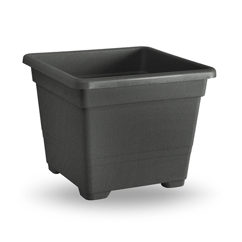 VECA PLASTIC PLATE SQUARE 18X18X14CM ANTHRACITE