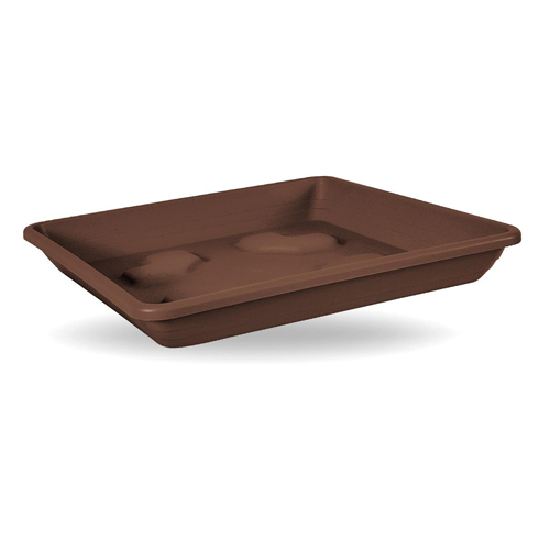 VECA PLASTIC PLATE SQUARE 42X42CM BRONZE