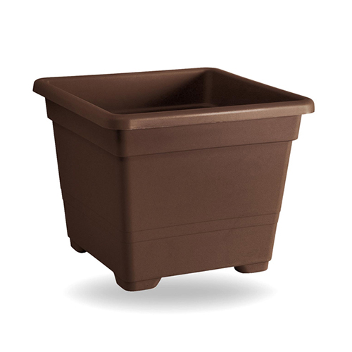 VECA PLASTIC PLATE SQUARE 45X45X36CM BRONZE