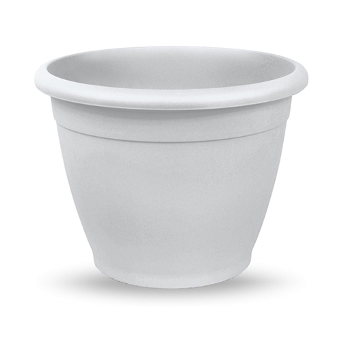 VECA PLASTIC POT ROUND 18X14CM WHITE