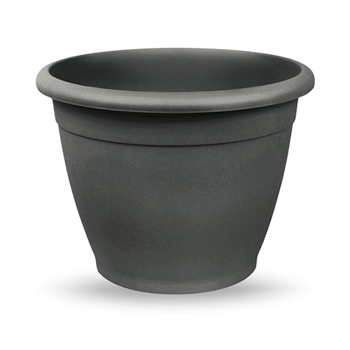 VECA PLASTIC POT ROUND 18X14CM ANTHRACITE