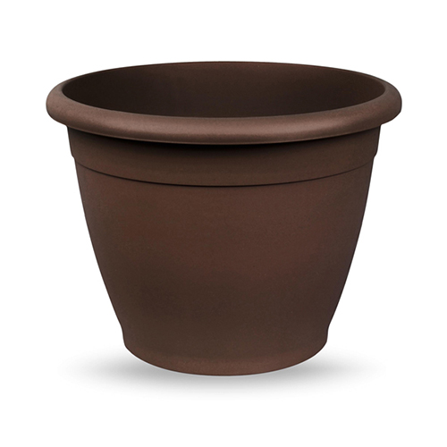 VECA PLASTIC POT ROUND 18X14CM BRONZE