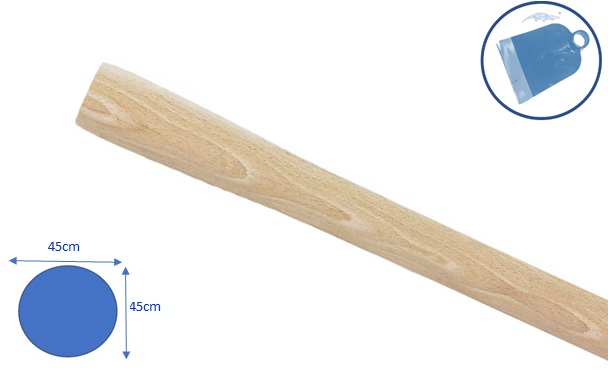 ELTECH ROUND WOODEN HANDLE 1000X45MM