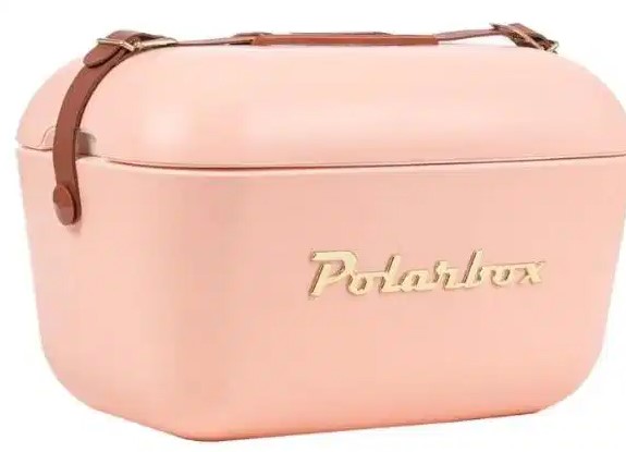 Polarbox Ice   Cooler 12L - Coral - Gold