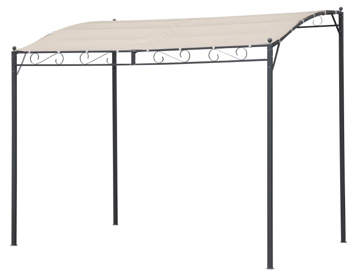 Cover For Napoli Wall Metal Gazebo 2X3Μ