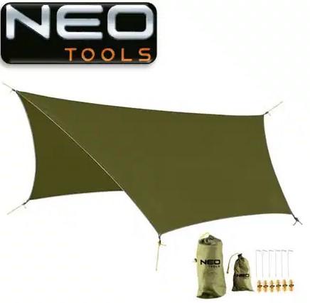 Neo Set Tarp Kit With Hooks And Cords 360X290Cm 2000Pu 210T