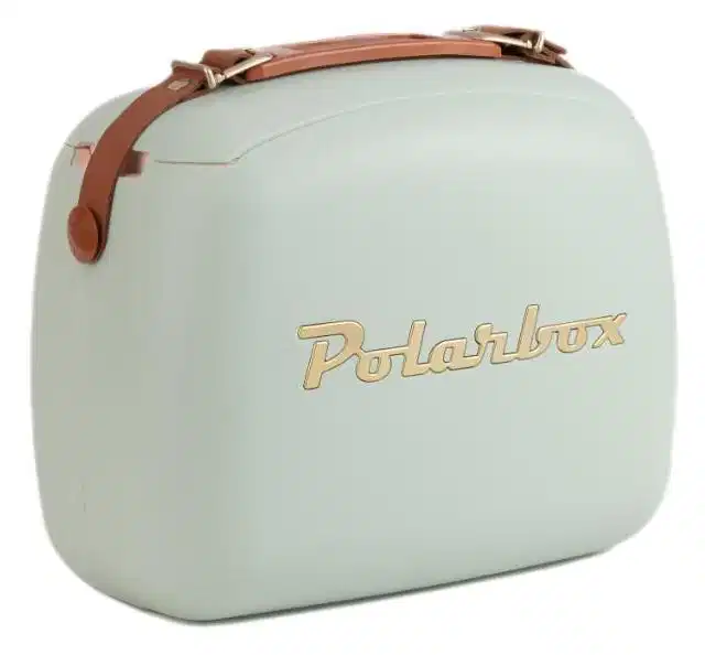 POLARBOX POP COOLER BAG 6L WITH LUNCHBOXES - MATCHA - GOLD.Dimensions 33.2x18.5x25.3cm