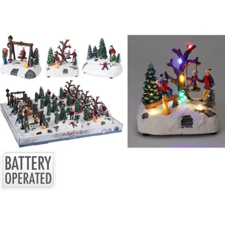 DECORATIVE WINTER SCENE 12CM - ASSORTED DESIGNS