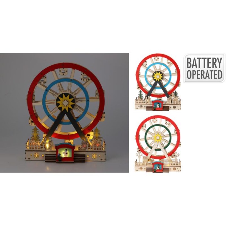 FERRIS WHEEL WITH LED 30CM - ASSORTED DESIGNS