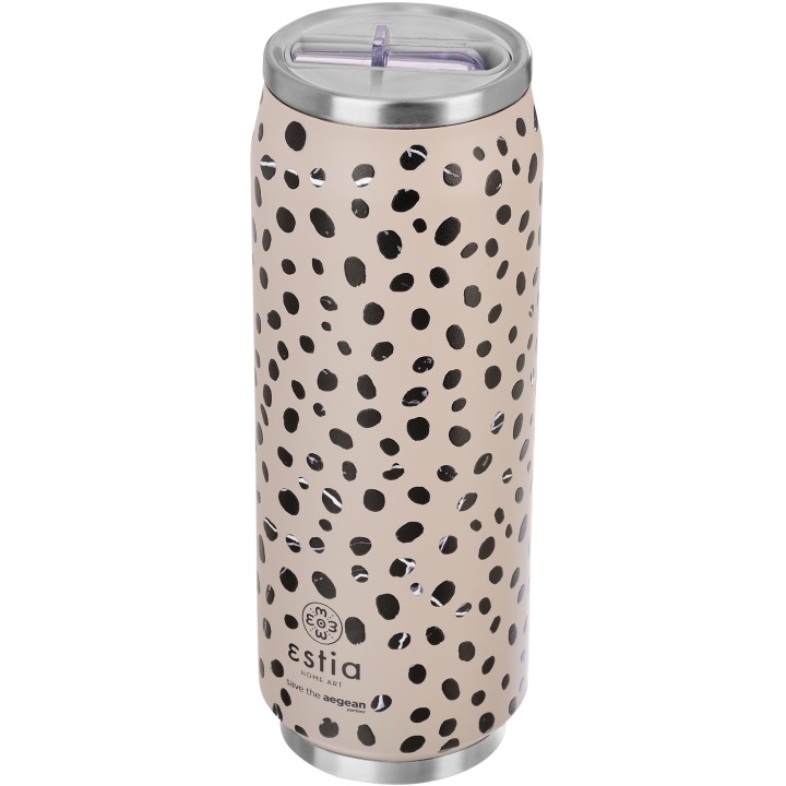 Estia 01-16777 Travel Cup Save The Aegean 500Ml Leopard Taupe