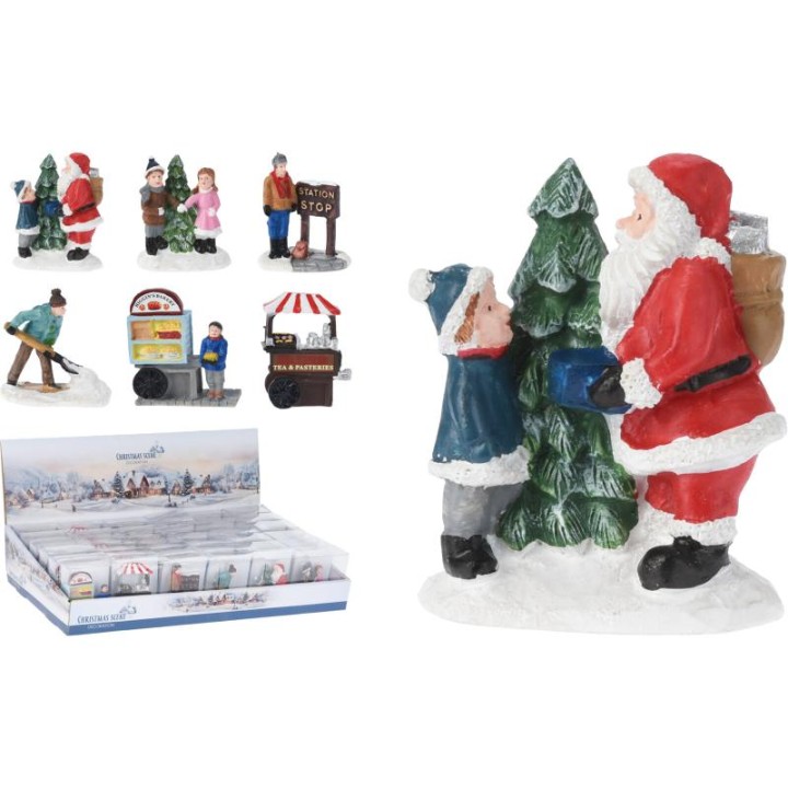 DECORATIVE CHRISTMAS FIGURINE - ASSORTED DESIGNS