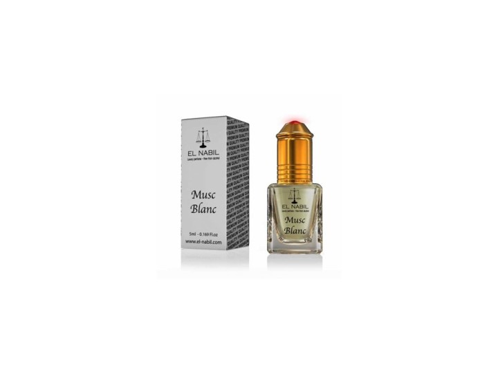 El Nabil Musc Blanc, Roll-on alcohol free perfume oil 5ml