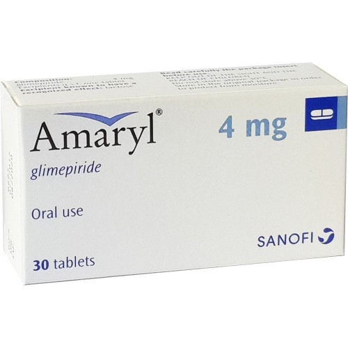 Amaryl for Blood Sugar Control Tablets 30 x 4mg