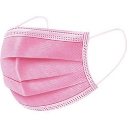 Hellas Med Child Face Mask 3 Ply Pink X 10