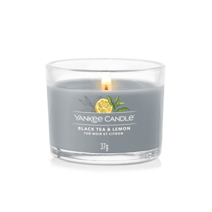Yankee  The Scented Candle Filled Votive Black Tea & Lemon 37G