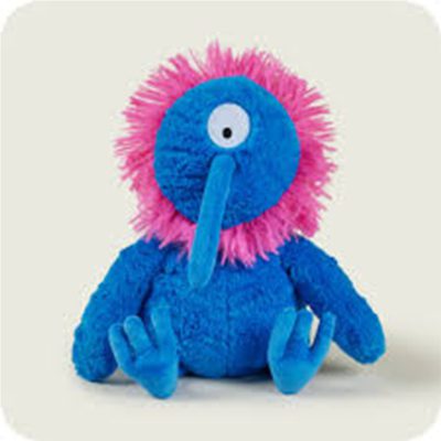 Warmies Blue Monster Plush-Thermal Warmers with Lavender Scent, 1 piece