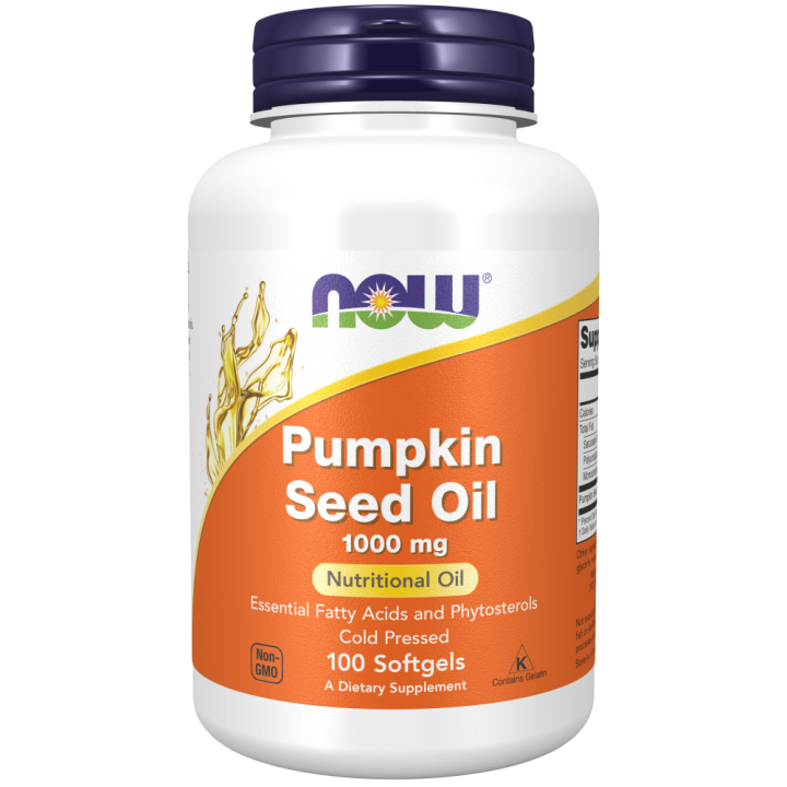 Now Foods Pumpkin Seed Oil 1000Mg 100 Sgels