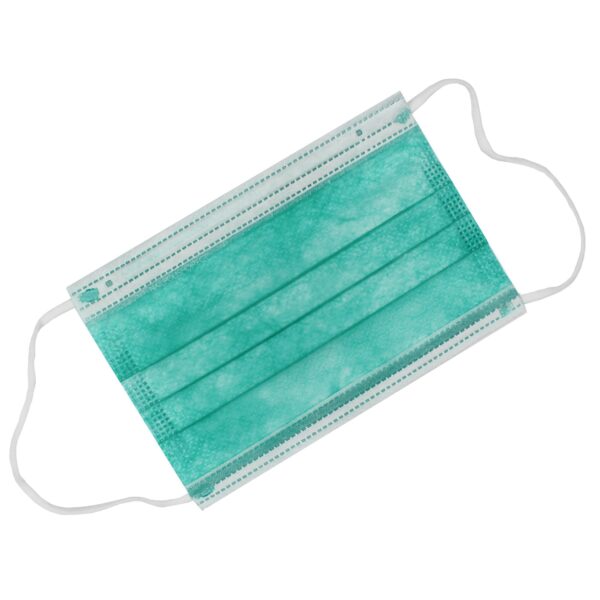 Hellas Medical Child Face Mask 3 Ply Green  10