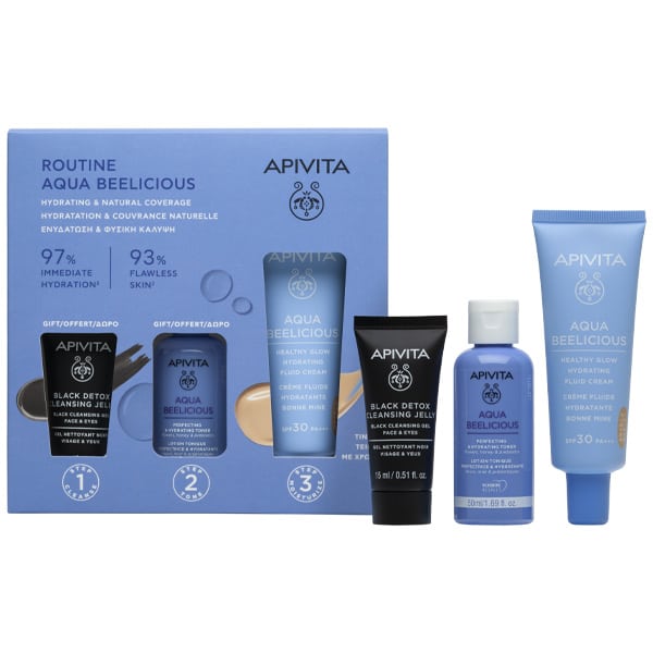 Apivita Promo Aqua Beelicious Hydration & Natural Coverage with Aqua Beelicious Moisturizing Cream set