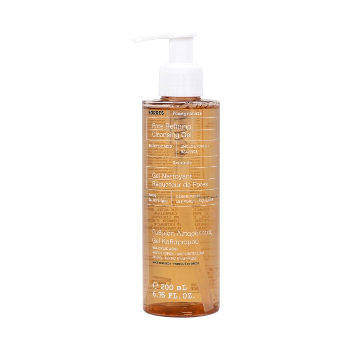 Korres Pore Refining Cleansing Gel Grenade 200Ml