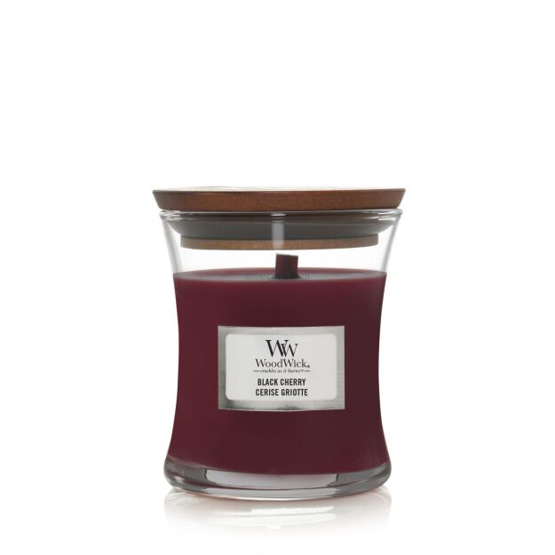 Woodwick Black Cherry Candle 85 Gr Up To 40 Hours Burning Time