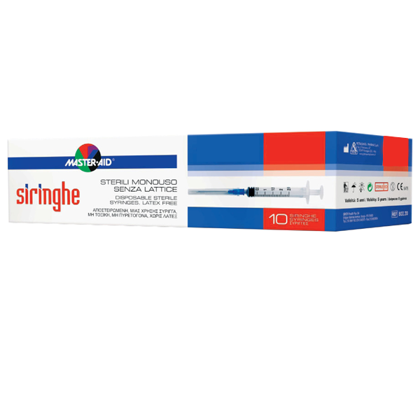 Master Aid 5ml Syringes – 10 x 23G x 5ml