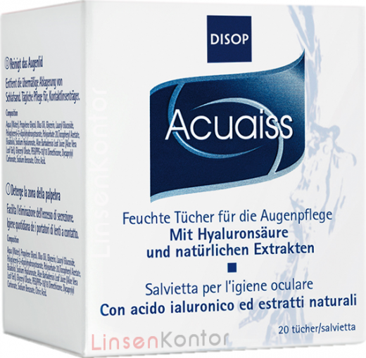 Disop Acuaiss Eye, Cleansing Wipes, 20