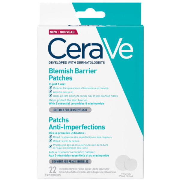 CeraVe Blemish Barrier Patches Anti-Blemish Adhesive Patches, 22pcs