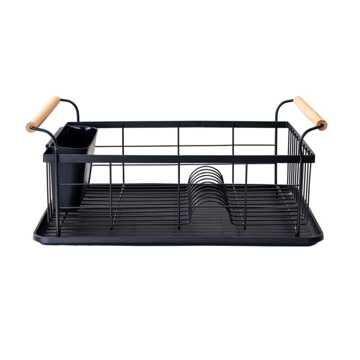 Estia Dish Rack Bamboo 44X32X20Cm Black