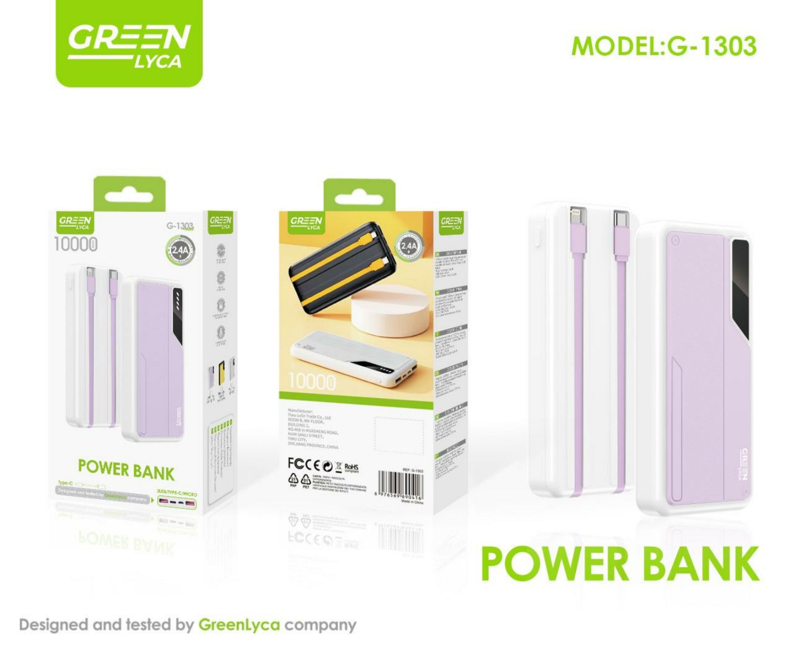 G-1303 Power Bank 10000mAh