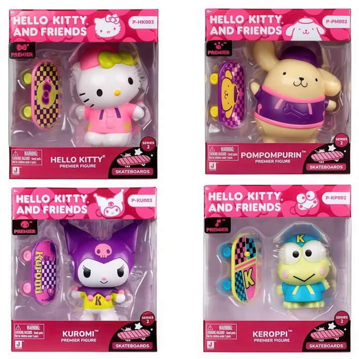 Hello Kitty and Friends Premier 10cm Figure with Skateboard - Pompompurin
