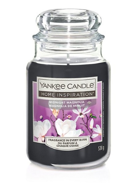 Yankee Midnight Magnolia Home Inspiration Candle in a Jar , Large