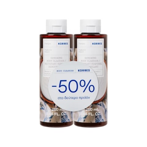 Korres Promo Yogurt Shower Gel, 2x250ml