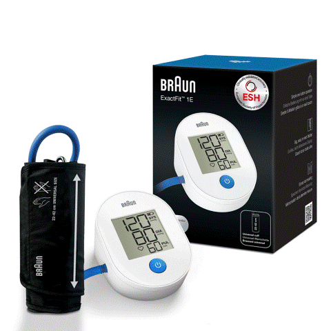 Braun ExactFit 1E Upper Arm Blood Pressure Monitor