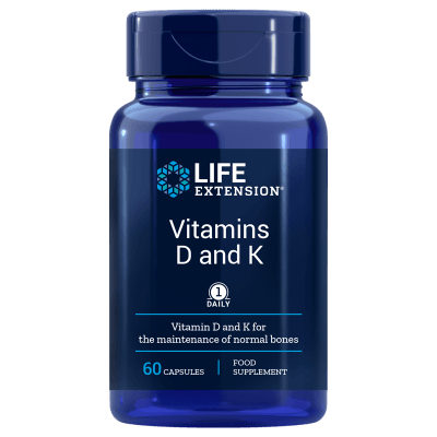 Life Extension Vitamins D and K - 60 vegetarian capsules
