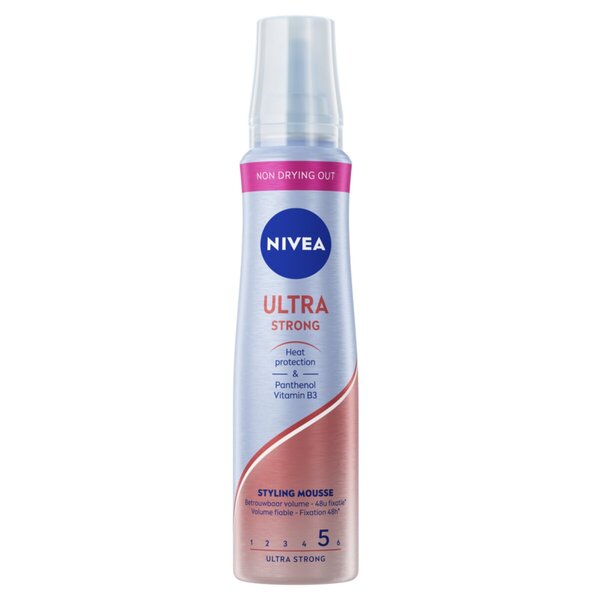 Nivea Ultra Strong 24H Styling Hair Mousse 150Ml