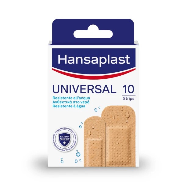 Hansaplast Universal Water Resistant Strips, 10Pcs