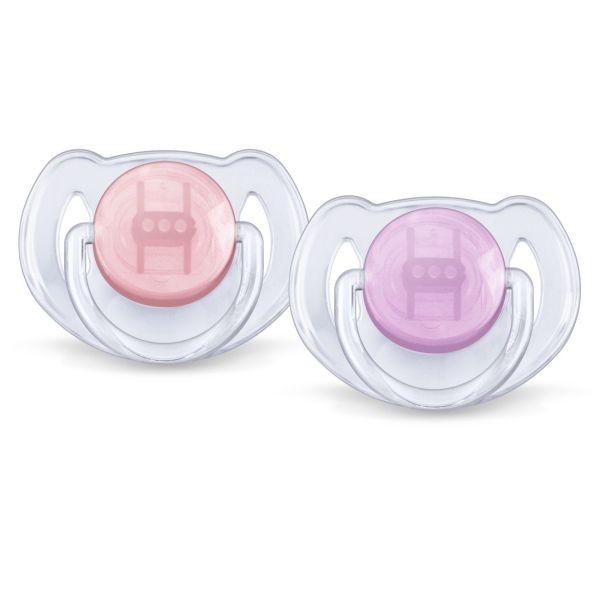 Philips Avent Silicon Soother 6-18 Orthodontic, Soother, 2 X 1