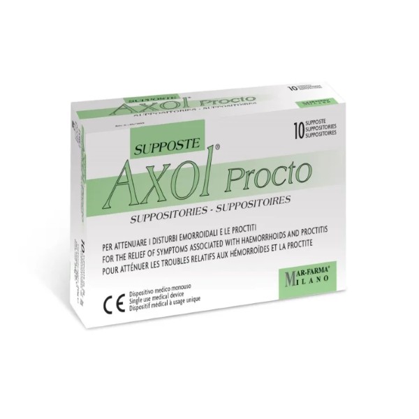 Axol Procto Mar-Farma 10 Suppositories