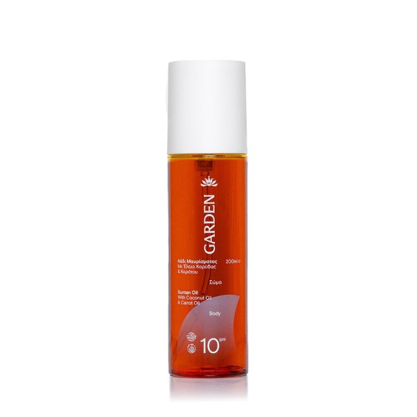 Garden Suntan Oil With Coconut And Carrot Spf10 200ml
