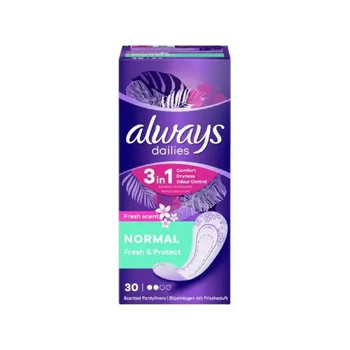 Always Alldays Chamomile Pads, Servietes, 30 Pieces