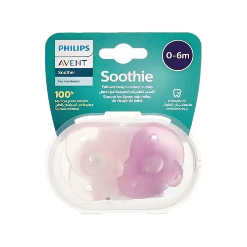 Philips Avent Soother 0-3 Silicon(172/60), Soother, 2 X 1