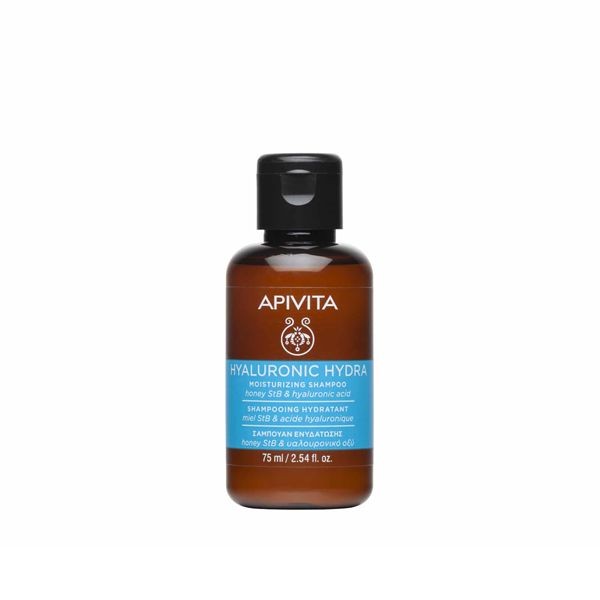 Apivita Hyaluronic Hydra Moisturizing Shampoo For Fine Hair 75 ml Travel Size