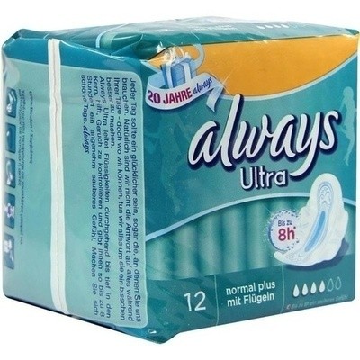 Always Ultra, Normal Pads Servietes, 12 Pieces 8H