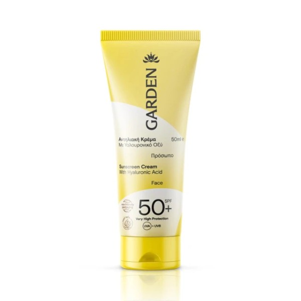 Garden Sunscreen Face Cream With Hyaluronic Acid Spf50+ 50ml