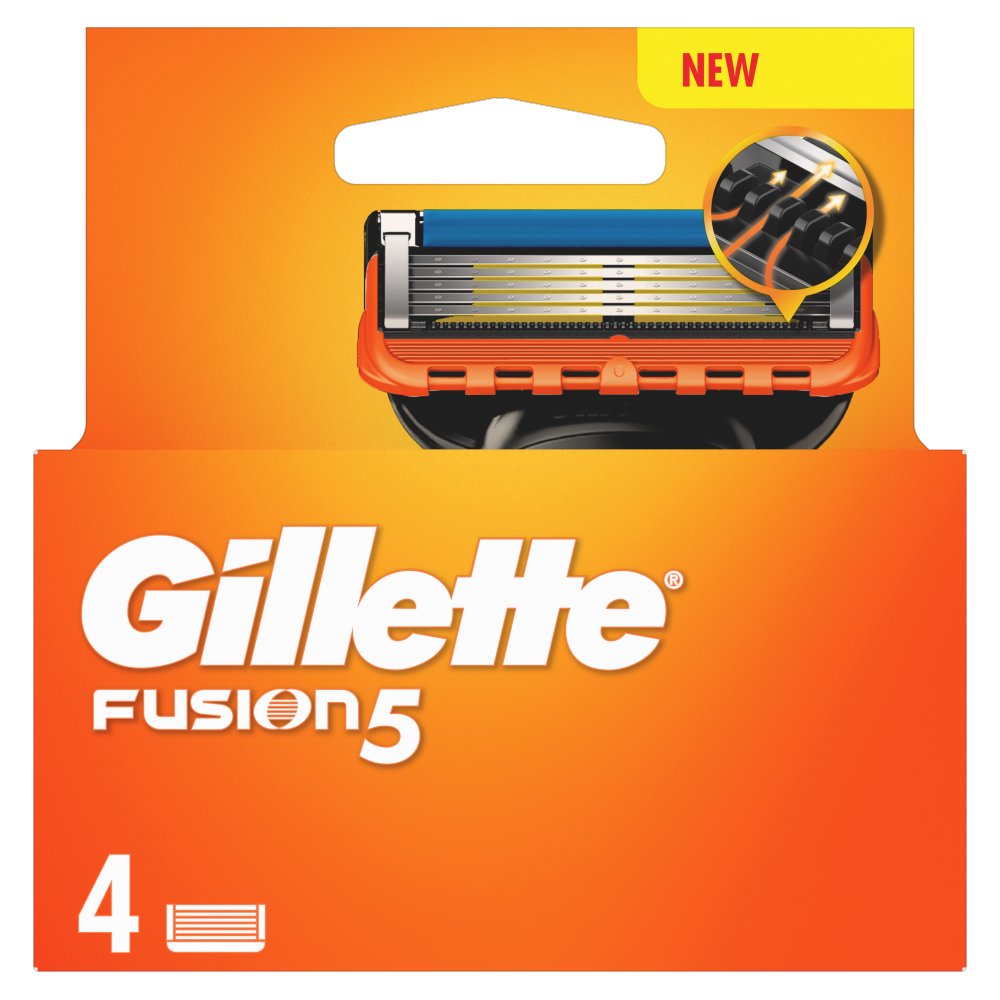 Gillete Fusion Refils 4Pcs (B), Blades