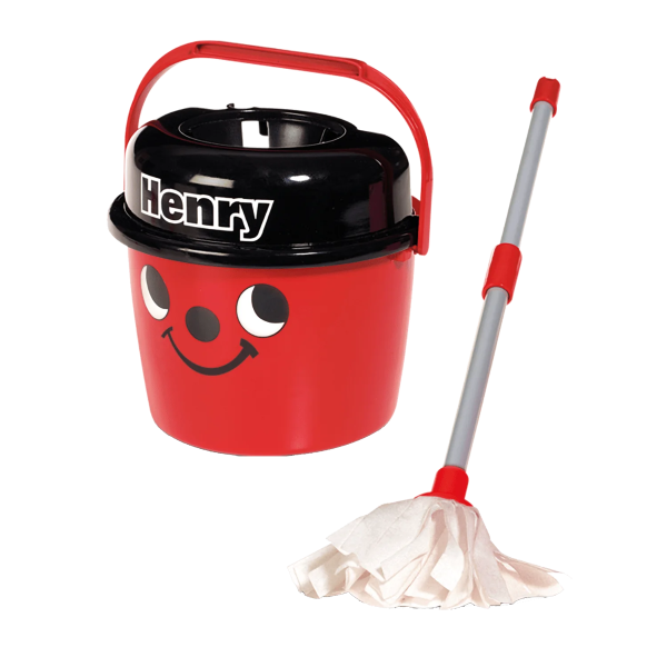 Casdon Henry Mop And Bucket - Red
