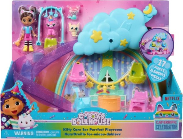 Gabby’s Dollhouse Kitty Care Ear Purrfect Playroom